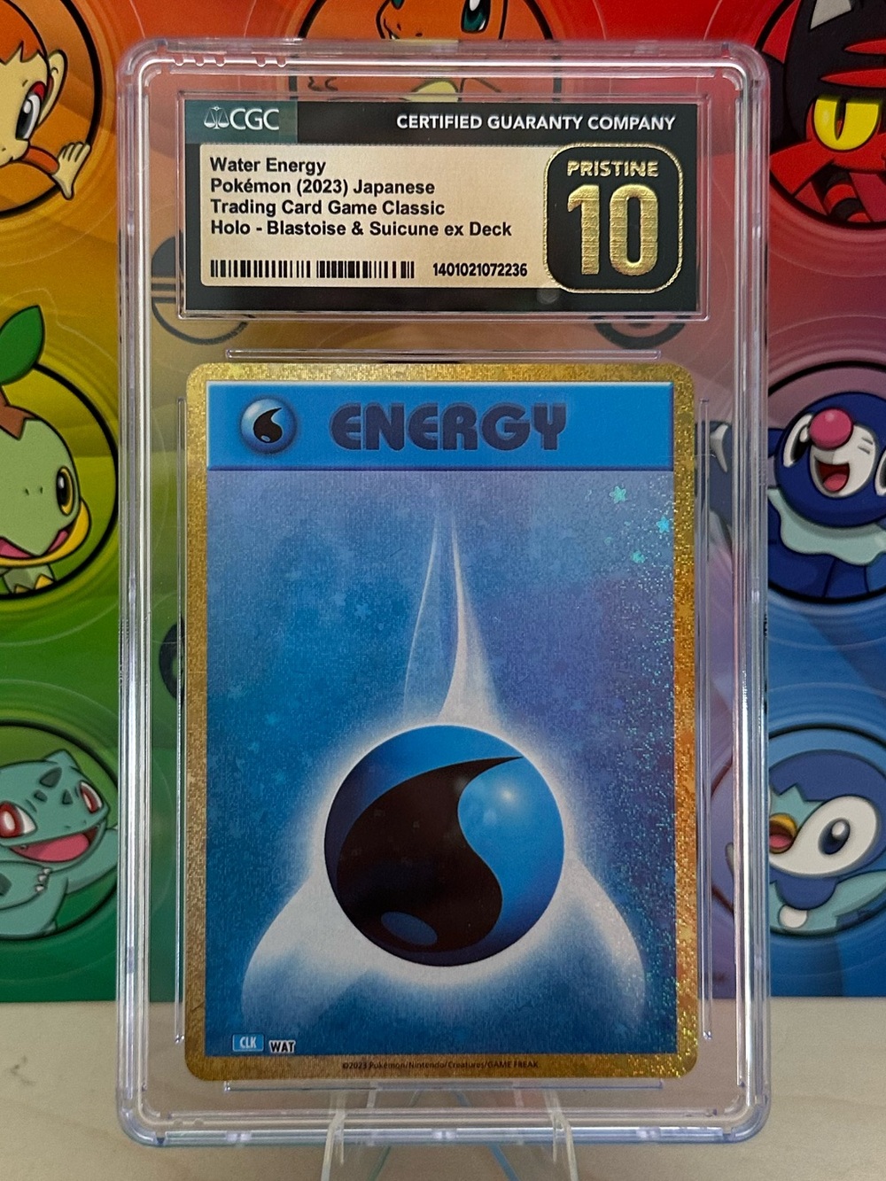 CGC Pristine 10 Water Energy Pokémon 2023 JPN TCG Classic Holo